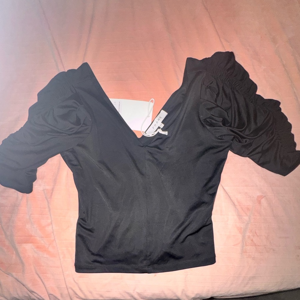 Frame Elegant Black Blouse